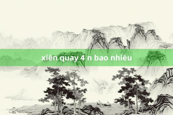 xiên quay 4 n bao nhiêu