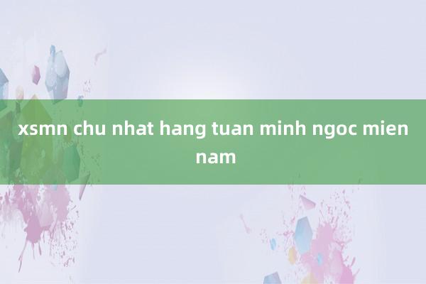 xsmn chu nhat hang tuan minh ngoc mien nam