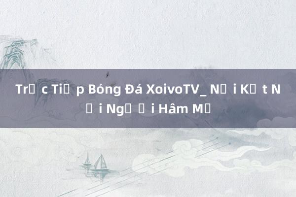 Trực Tiếp Bóng Đá XoivoTV_ Nơi Kết Nối Người Hâm Mộ