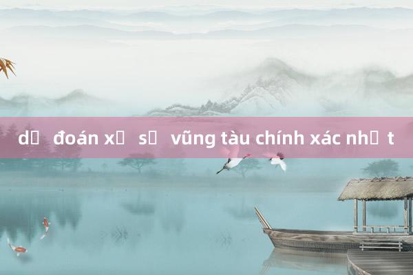 dự đoán xổ số vũng tàu chính xác nhất