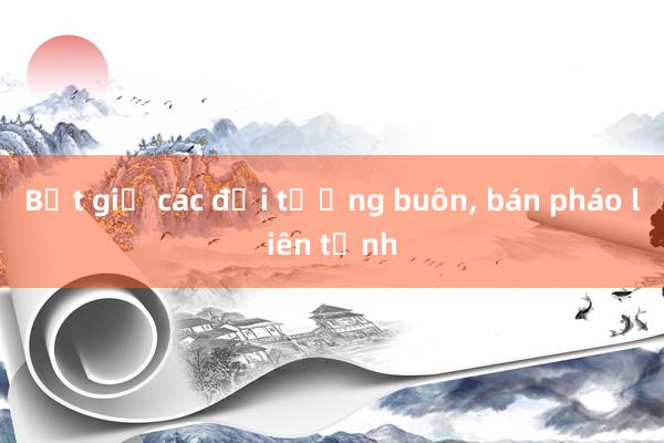 Bắt giữ các đối tượng buôn, bán pháo liên tỉnh